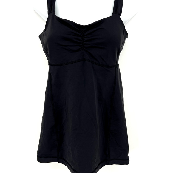 Lululemon Black Workout Tank Top Built in Bra Cups Size 8 - Picture 1 of 9